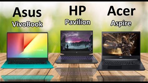 Asus Vivobook Vs Hp Pavilion Gaming Vs Acer Aspire Youtube