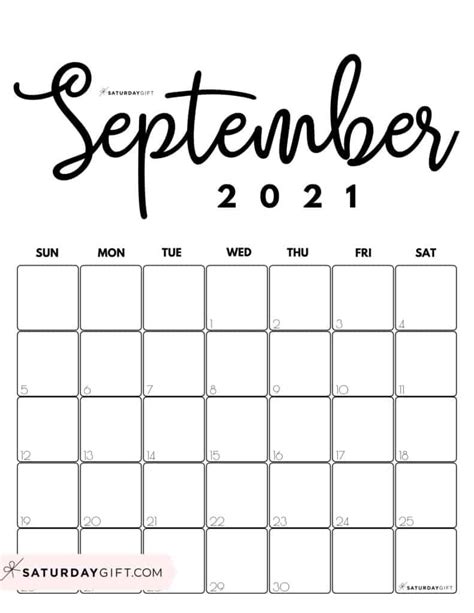 Download free printable 2021 calendar templates that you can easily edit and print using excel. Cute (& Free!) Printable September 2021 Calendar ...
