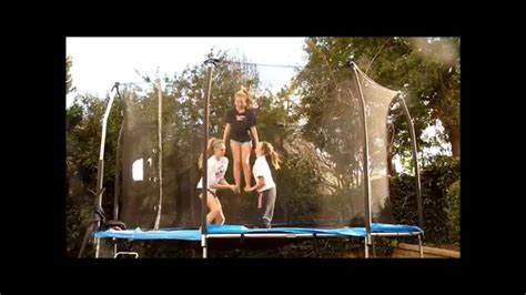 Cheer Routine On Trampoline 4 Youtube