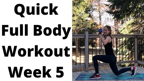 15 Minute Full Body Strength Workout Week 5 Of 6 Youtube