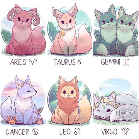Naomi Lord On Instagram All The Zodiac Foxes Which One Is Your Favourite Im Tryi