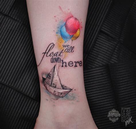 Available for orders over $35. Stephen King It, We All Float Down Here | Best tattoo ...