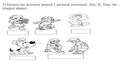 Escreva Um Pronome Pessoal Personal Pronouns She It They He