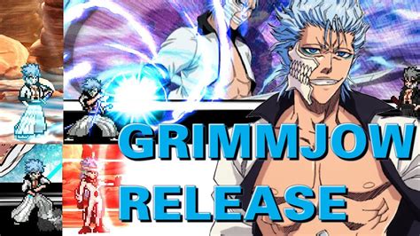 Release Grimmjow Jus Mugen New Sprite Many Skins Shadow Mercer
