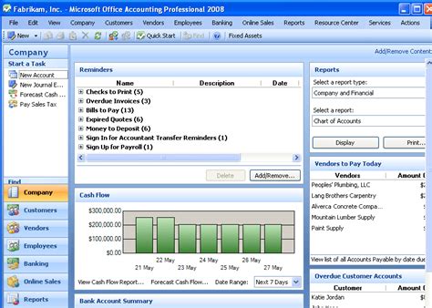 Microsoft Office Accounting 2008 Software Informer Screenshots