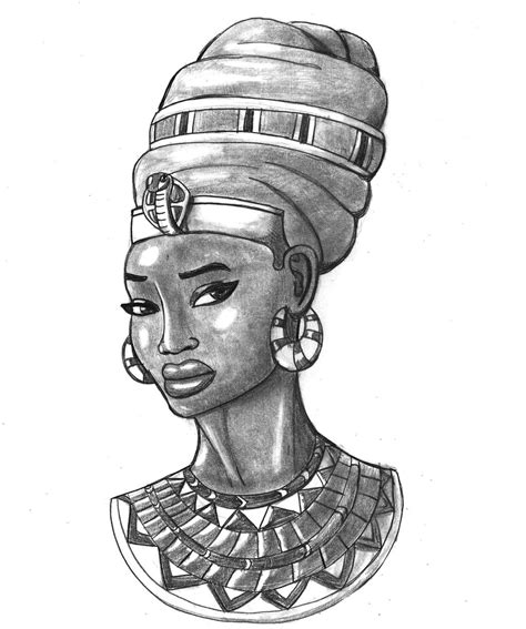 Right it's nefertiti, an eygptian queen! Nefertiti's Headwrap by TyrannoNinja on DeviantArt