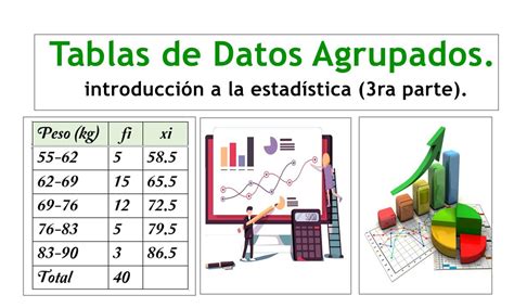 Tablas de Datos Agrupados Introducción a la Estadísticas ra Parte Matemática Serie