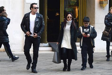 Nicolas Cage Spotted With Estranged Wife Alice Kim And Son In Venice