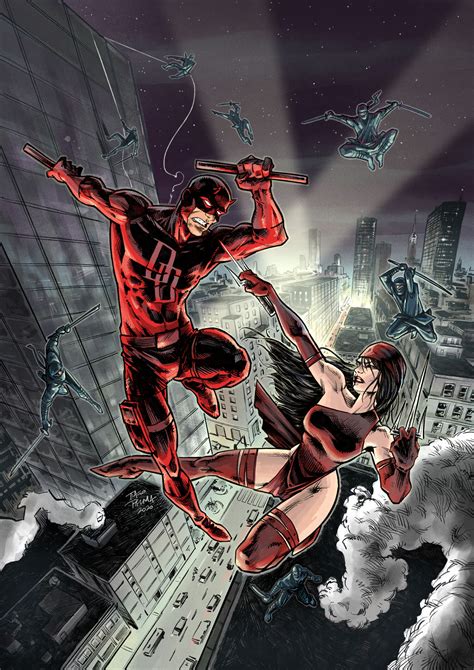 Artstation Daredevil And Elektra