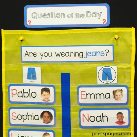 Question Of The Day In Preschool