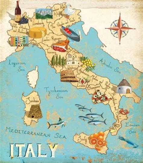 I Need To Go To Italy Italy Map Italy Illustrated Map