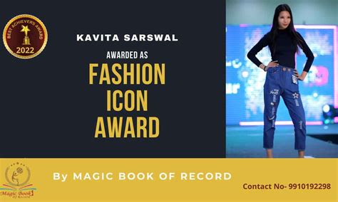 Kavita Sarswal Fashion Model Ambala Haryana Magic Book Of Record
