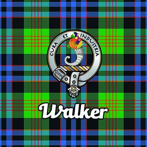Walker Tartan And Clan Glass Coaster Cg000034
