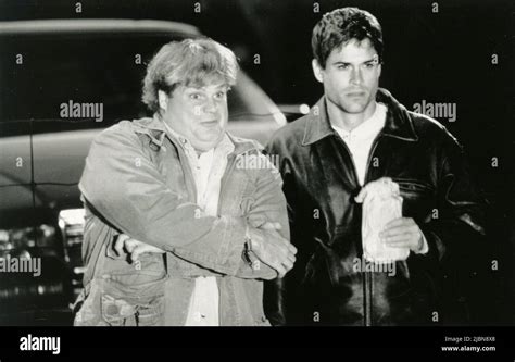 American Actors Chris Farley And Rob Lowe In The Movie Tommy Boy Usa