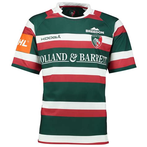 Kooga Mens Gents Rugby Leicester Tigers Home Replica Shirt Jersey Top