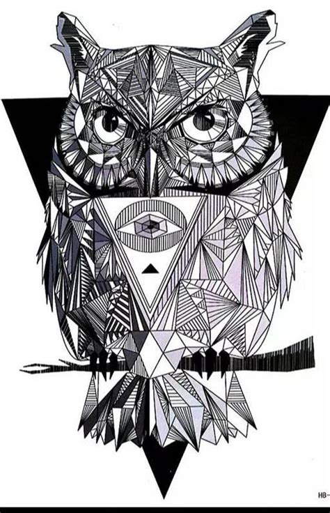 Pin By Chris Forster On Идея татуировки In 2020 Geometric Owl