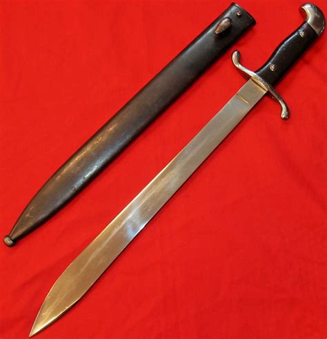 Argentina 1909 Short Sword Bayonet And Scabbard Matching Numbered Jb