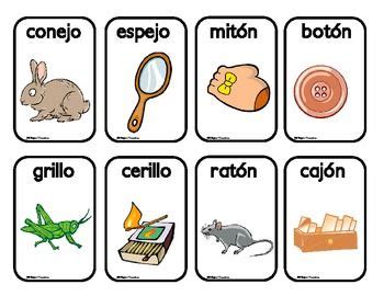 Los juegos creativos para todas aquellas actividades creativas les pueden servir para lograr fomentar la creación de las ideas dentro de los grupos y dentro de una taza se van a colocar unos papeles que estén doblados y que tengan escritos los nombres de los animales, para el caso de una. Las Rimas- Rhyming words in Spanish | Juegos de rimas ...