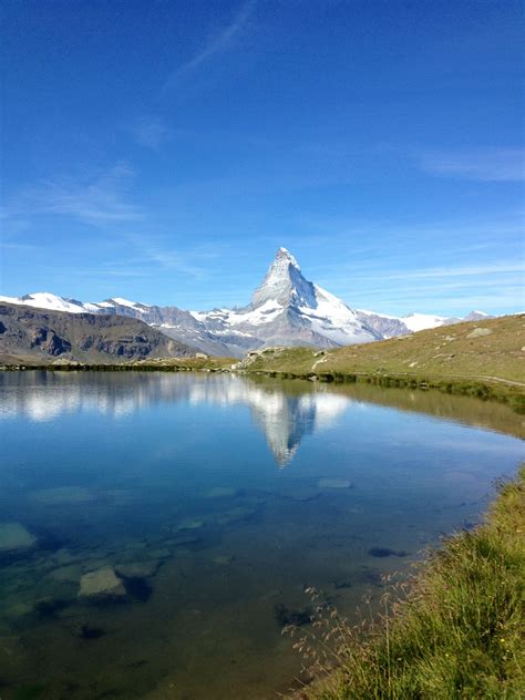 Matterhorn On A Clear Day By The 5 Lakes Hike Route Matterhorn