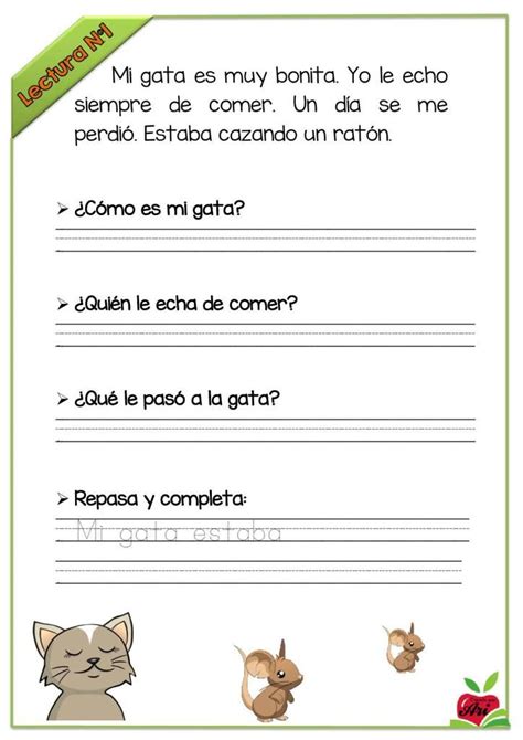 Mini Lecturas Comprensivas Infantil Y Primer Grado Ciclo Imagenes