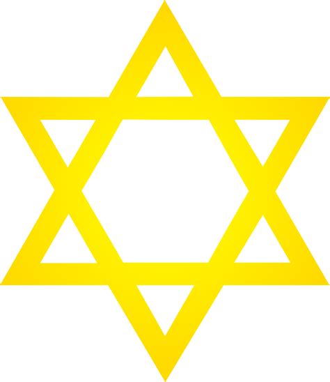 Golden Star Of David Symbol Free Clip Art