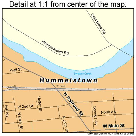 Full real estate market profile for hummelstown, pa investors, appraisers and lenders. Hummelstown Pennsylvania Street Map 4236232