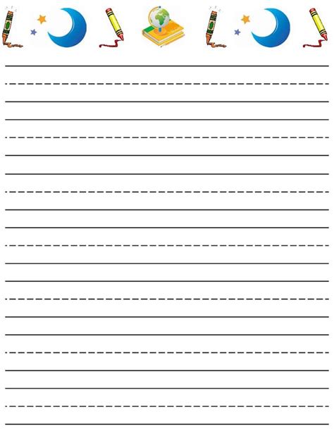 Free Printable Stationery For Kids Free Lined Kids