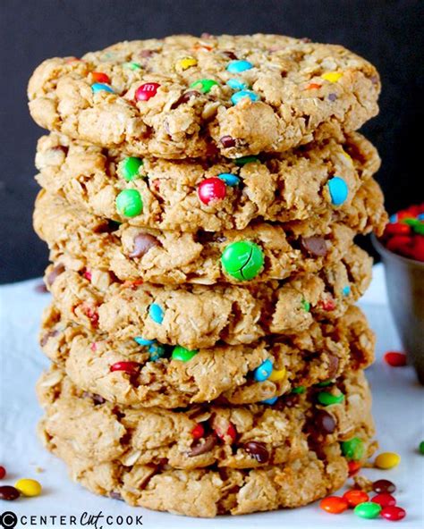 In medium bowl, combine flour, ginger, baking soda, cinnamon, nutmeg, and salt. Jumbo Monster Cookies | Recipe in 2020 | Food, Cookie recipes, Baking recipes