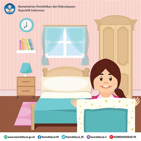 Gambar Kartun Tempat Tidur Ujian