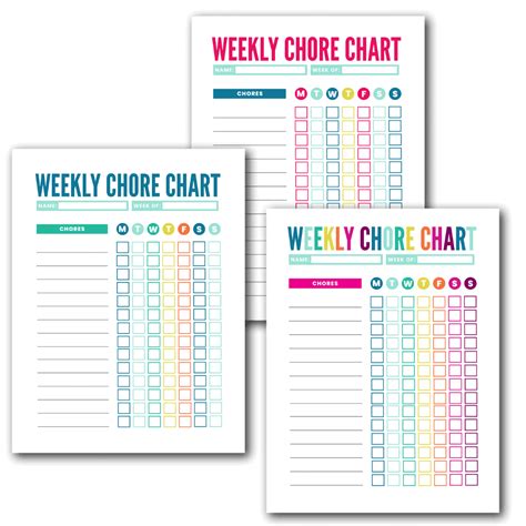 Free Printable Customizable Chore Chart Template Printable Templates