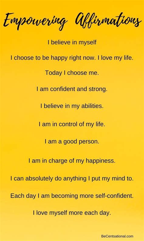 Boost Your Self Esteem With Empowering Affirmations
