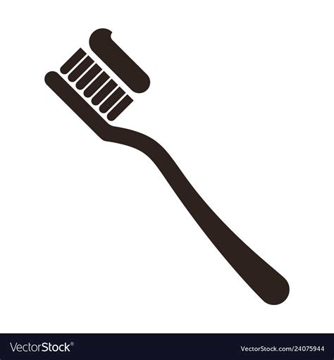 Toothbrush Icon Royalty Free Vector Image Vectorstock