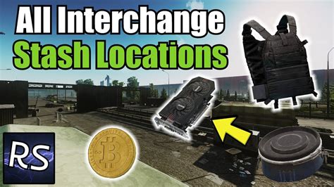 All Interchange Stash Locations Escape From Tarkov Youtube