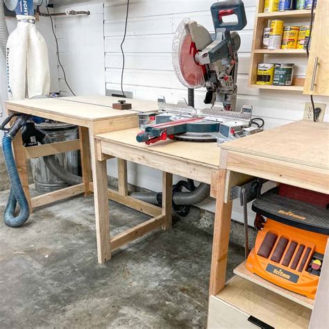 DIY Miter Saw Station With Plans The Handyman S Daughter