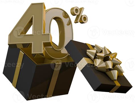 Free Black Friday Super Sale With 40 Percent Gold Number And Black T