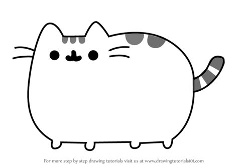 Learn How To Draw Pusheen The Cat Memes Step By Step Drawing