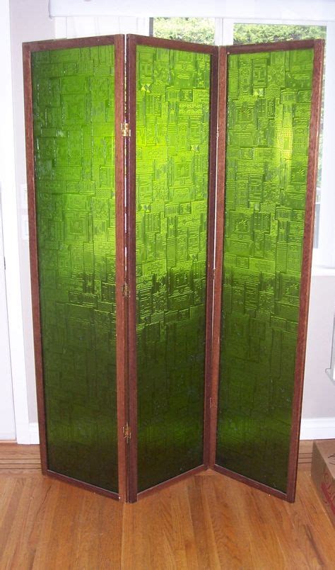 Mcm Plexiglass Room Divider In Emerald Green In 2019 Vintage Home