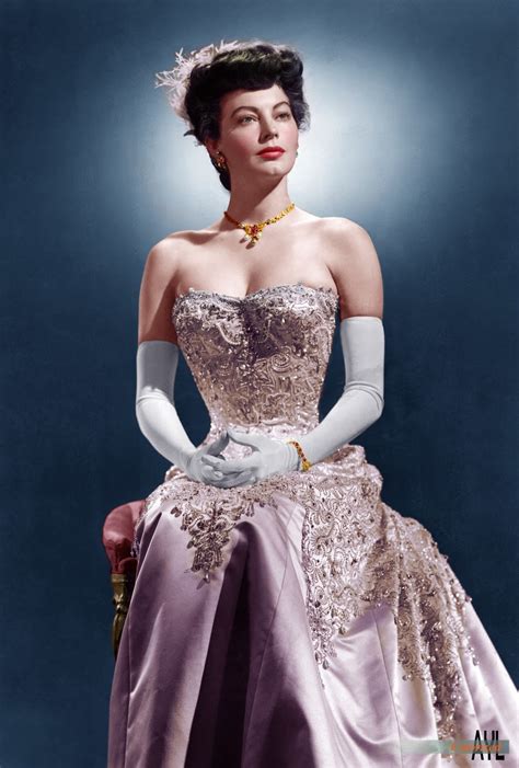 colors for a bygone era colorized ava gardner circa 1950