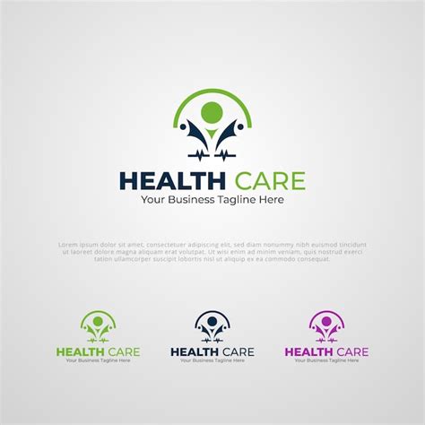 Premium Vector Health Care Brand Company Logo Design Template