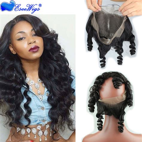 New Style 8a Grade Loose Wave 360 Lace Frontal Band Closure 22