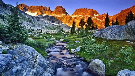 Mountains Landscapes Nature California Streams Land
