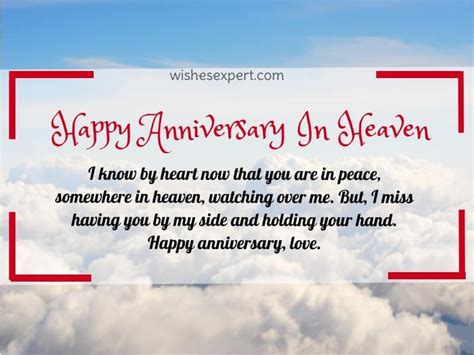 30 Happy Anniversary In Heaven Wishes