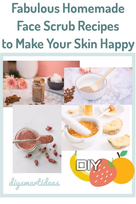 Amazing Homemade All Natural Face Scrub Recipes For Happy Skin Face