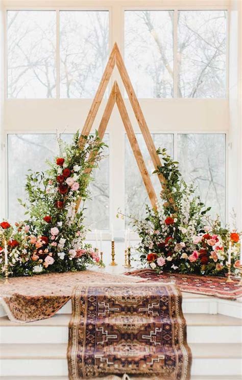 These Fab Boho Wedding Altars Arches And Backdrops That Make Us Swoon 1