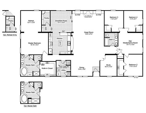 We deliver these homes to indiana, michigan, illinois, ohio, and kentucky. Triple Wide Mobile Homes Floor Plans Alabama | Mobile home ...