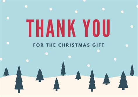 Christmas Thank You Card Printables Free Printable Cards