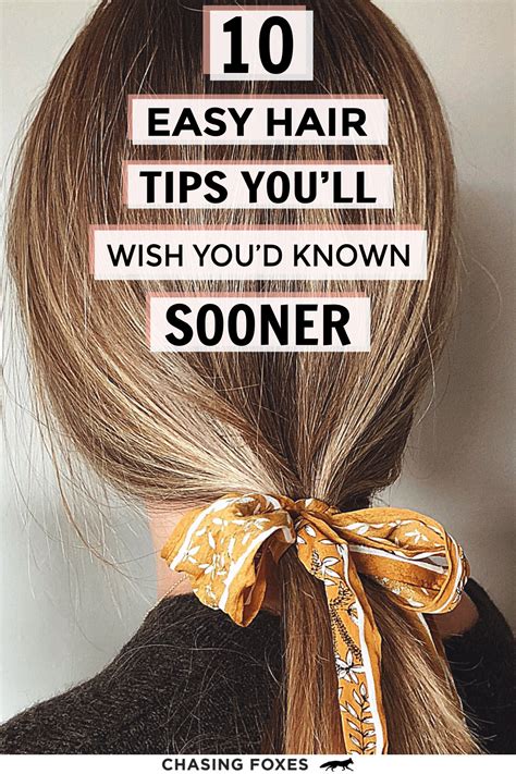 10 Easy Hair Tips Youll Wish Youd Known Sooner Hairstyles For Thin