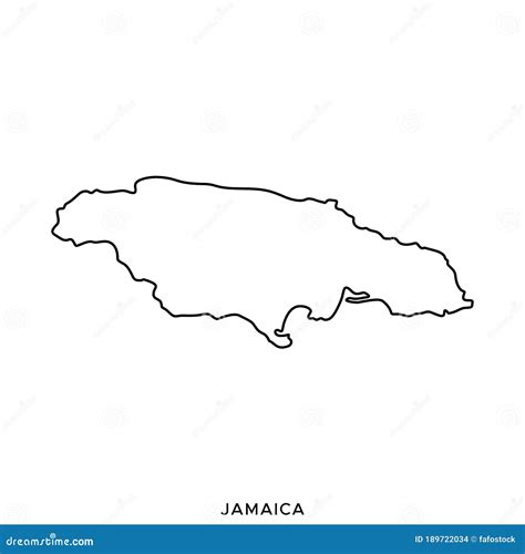 Blank Map Of Jamaica Svg Vector Outline Map Images And Photos Finder