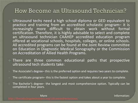 Ppt Ultrasound Technician Ultrasound Technologist Career Guide