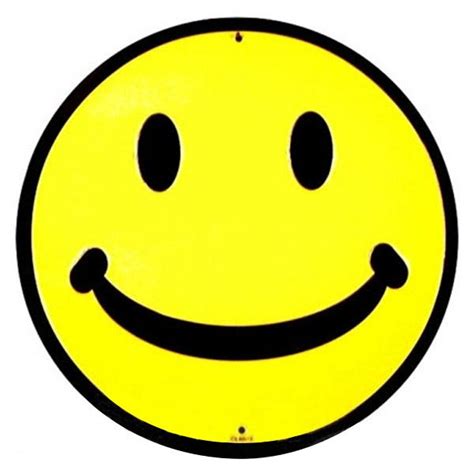 Smiley Face Classic Happy Metal Sign Metal Signs Smiley Face Smiley